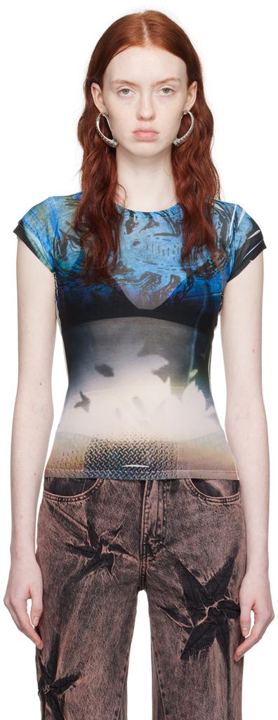 Masha Popova Blue Scorpion Headlight T-Shirt