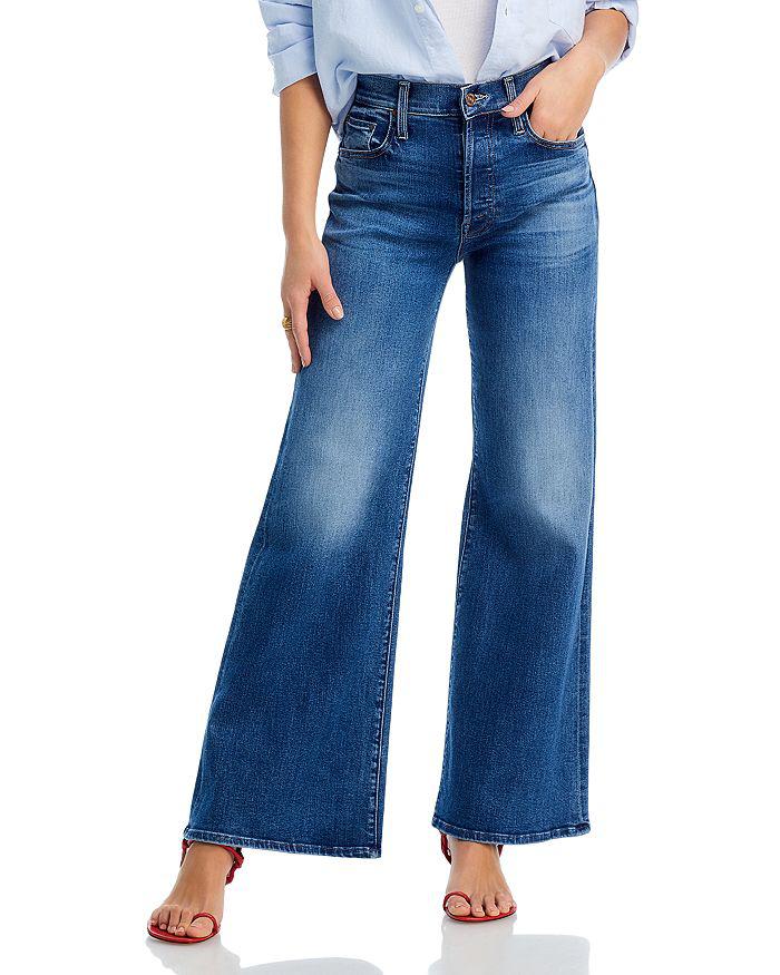 MOTHER The Lil Tomcat Roller Sneak High Rise \ Jeans in Sixth Sense