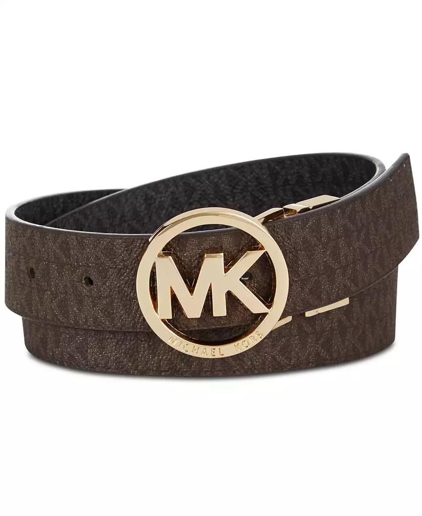 Michael Kors Reversible Logo with Logo Buckle Belt
