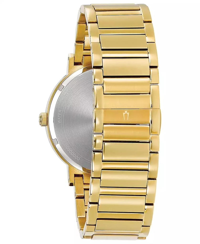 Bulova Men's Futuro Diamond Dress Diamond-Accent Gold-Tone Stainless Steel Bracelet Watch 42mm 3