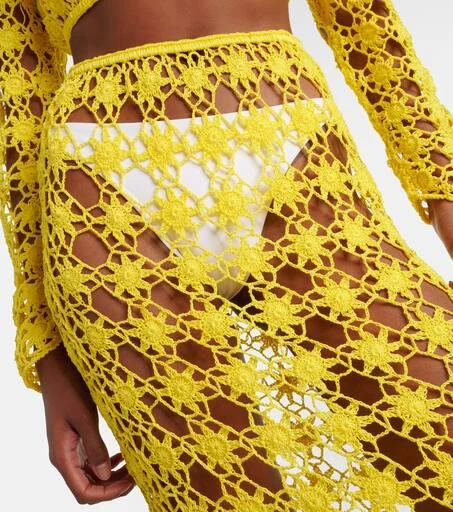 ANNA KOSTUROVA Bella crochet cotton maxi skirt 4