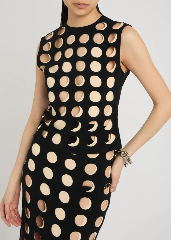 A.W.A.K.E MODE Laser-cut cut-out crepe top 5