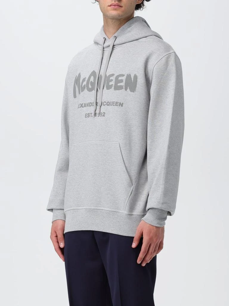 ALEXANDER MCQUEEN Alexander McQueen Graffiti sweatshirt in cotton with logo print 4