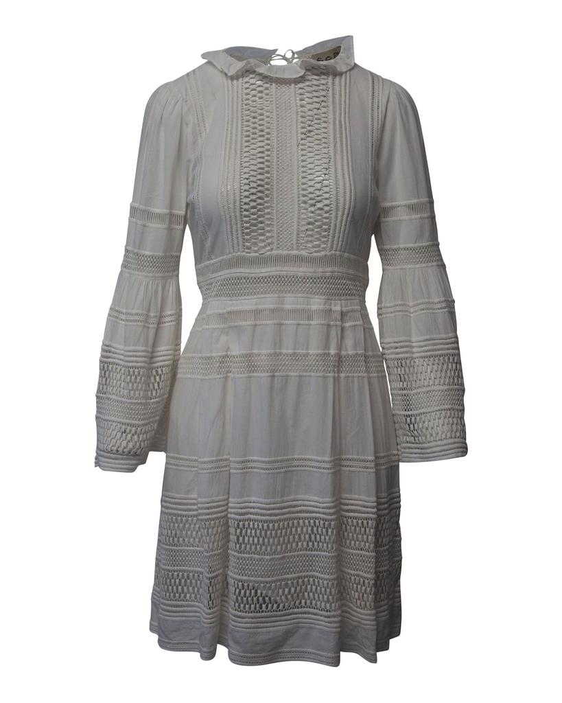 Sea Sea New York Baja Lace Dress in White Cotton