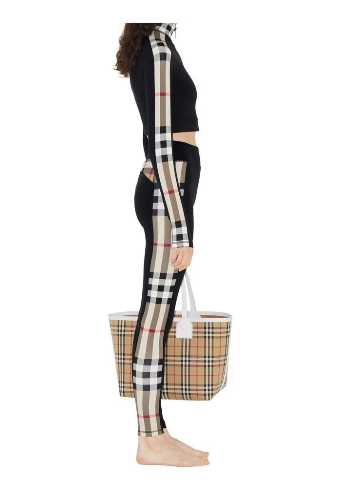 Burberry Check trim stretch jersey leggings 4