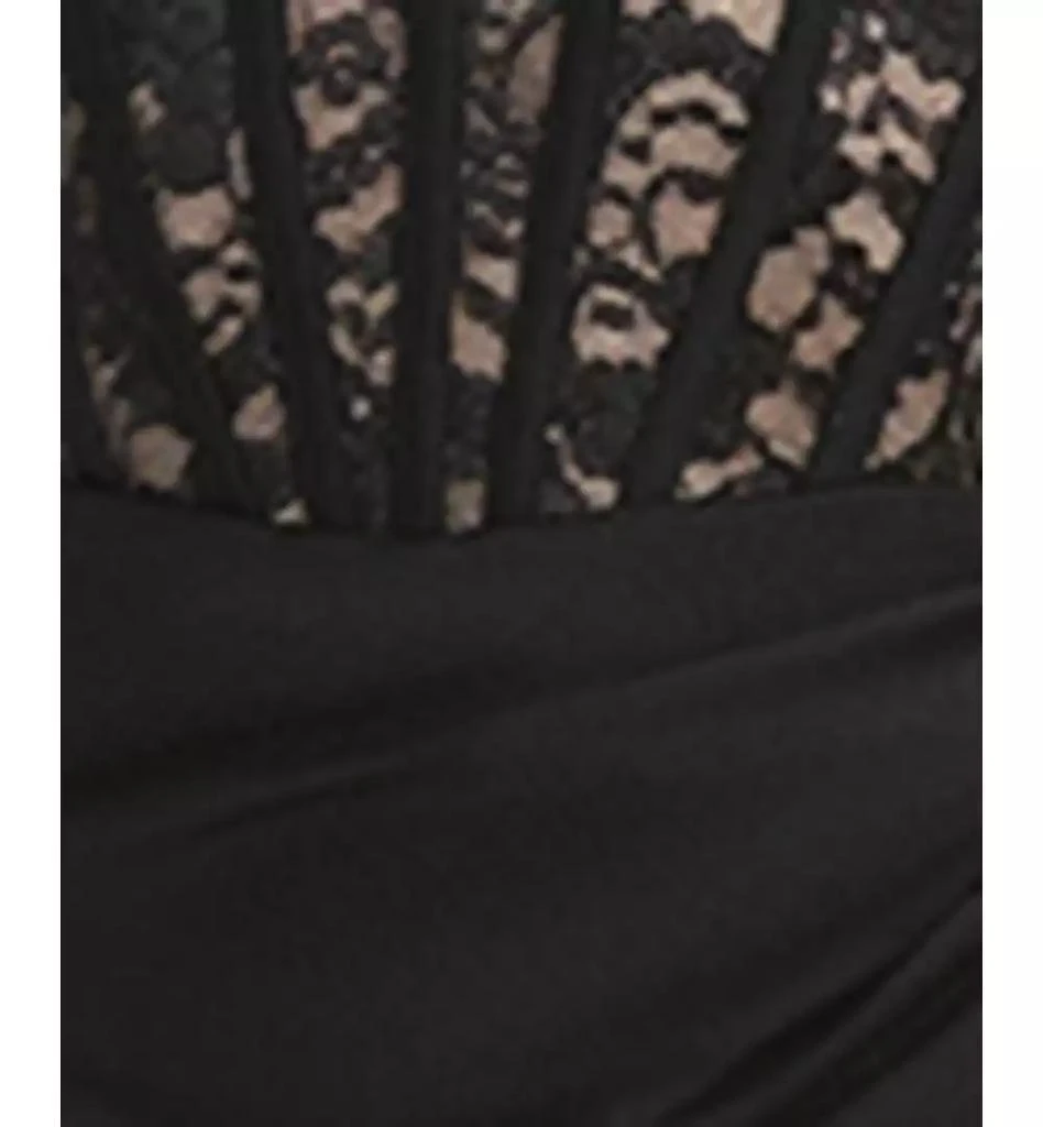 Morgan & Company Women's Sleeveless Lace Corset Gown 5