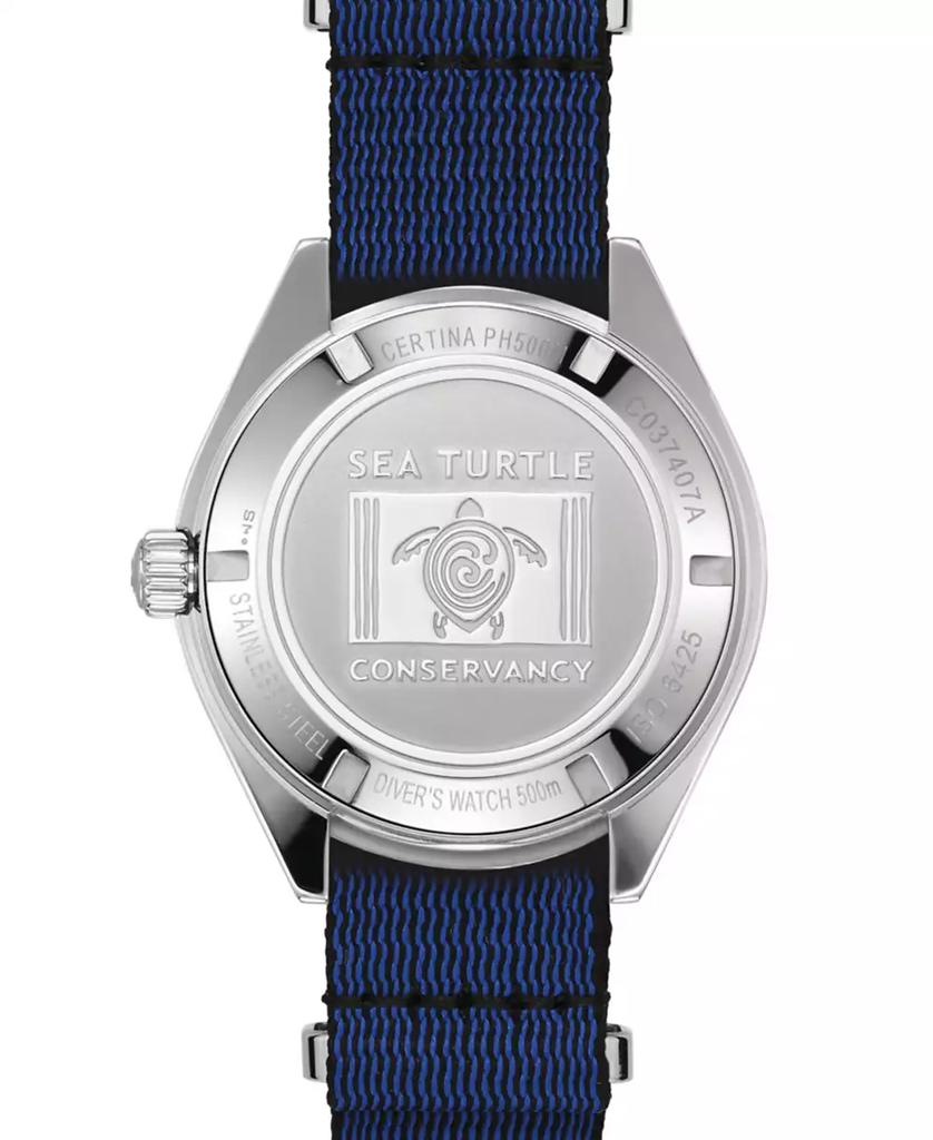 Certina Men's Swiss Automatic DS Super PH500M Blue Synthetic Strap Watch 43mm