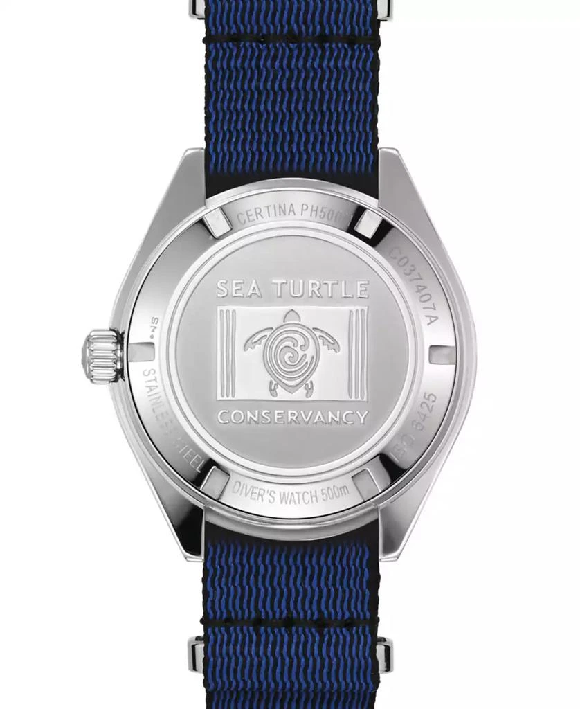 Certina Men's Swiss Automatic DS Super PH500M Blue Synthetic Strap Watch 43mm 2