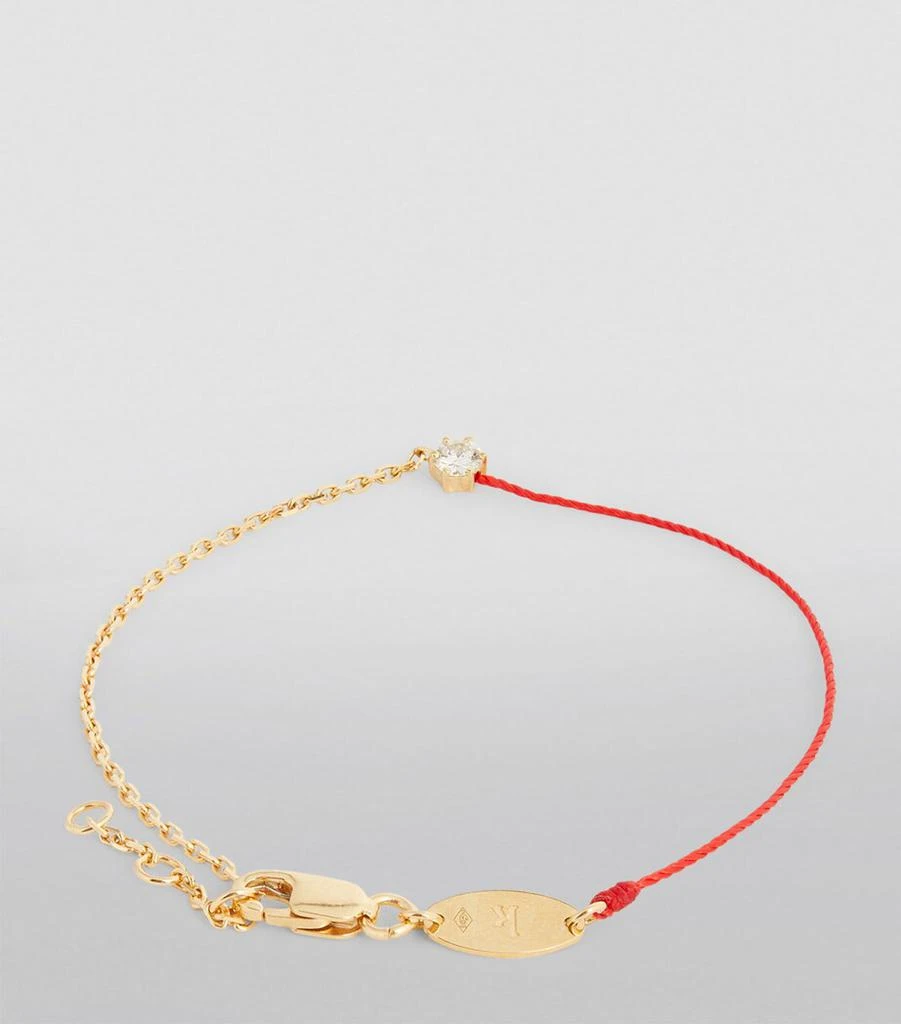 Redline Yellow Gold and Diamond Absolu Thread Bracelet 4