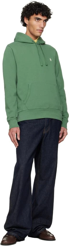 Ralph Lauren Green Loopback Fleece Hoodie 4