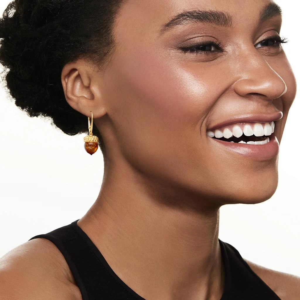 Ross-Simons Amber Acorn Drop Earrings in 18kt Gold Over Sterling 2