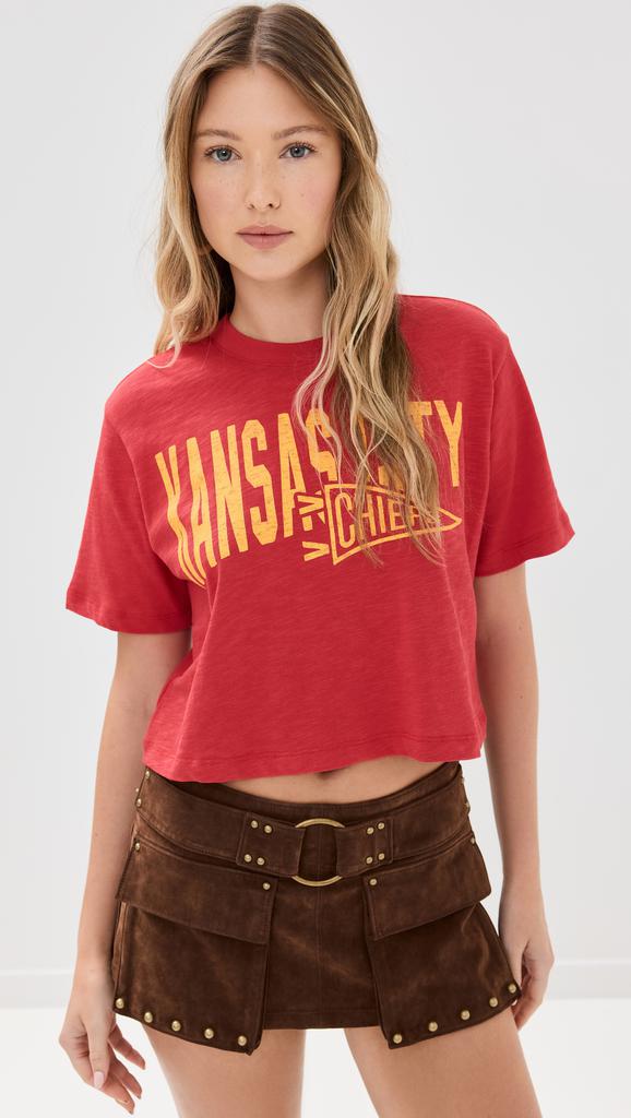 Junk Food Chiefs Crop Tee