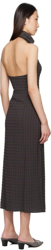 Paloma Wool Brown & Blue Olin Maxi Dress