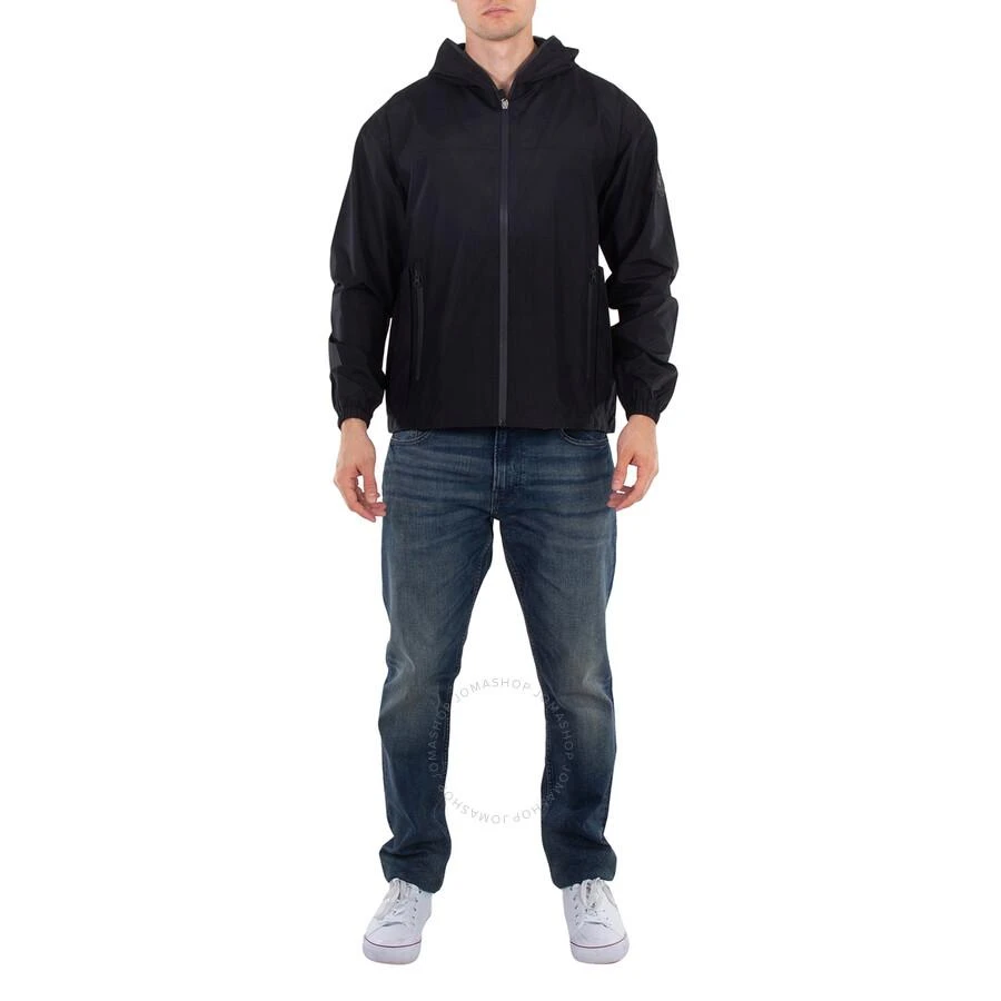 Save The Duck Save The Duck Black Orik Hooded Windbreaker Jacket, Size Large 1
