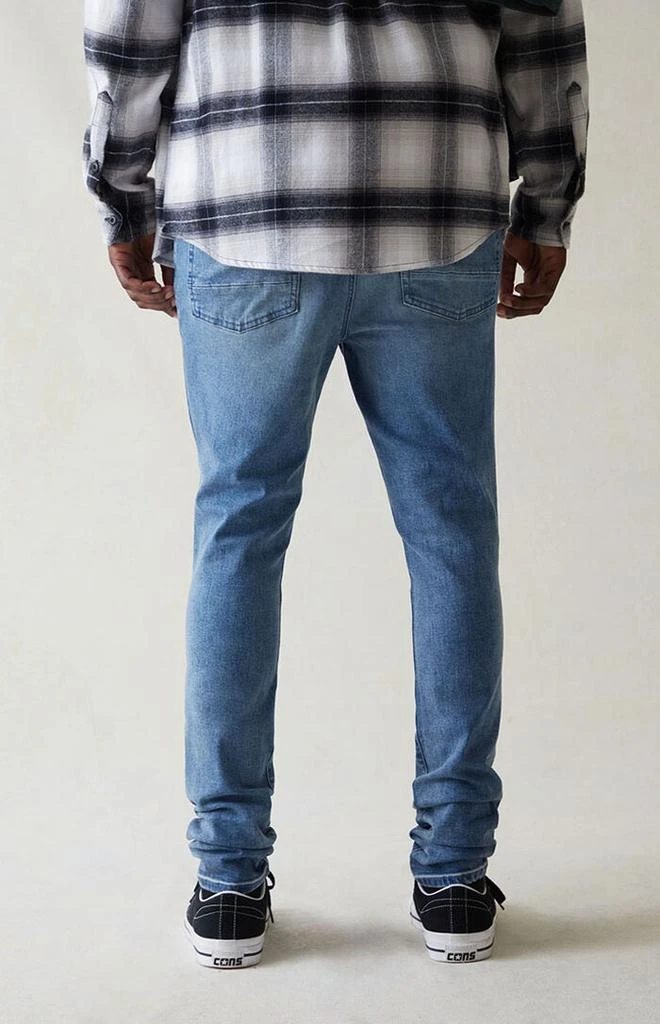 PacSun High Stretch Indigo Stacked Skinny Jeans 4