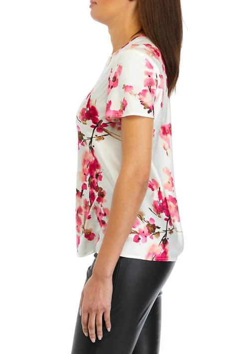 THE LIMITED Limited Petite Floral Print Short Sleeve T Shirt 3