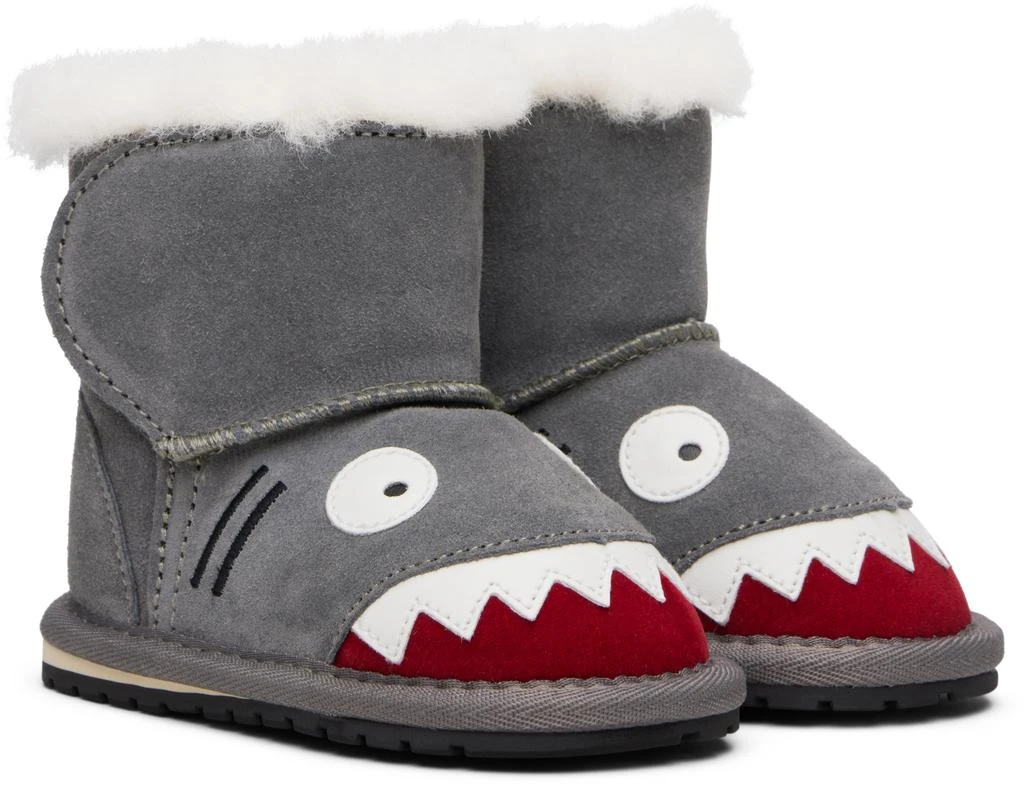 EMU Australia Baby Gray Shark Walker Boots 4