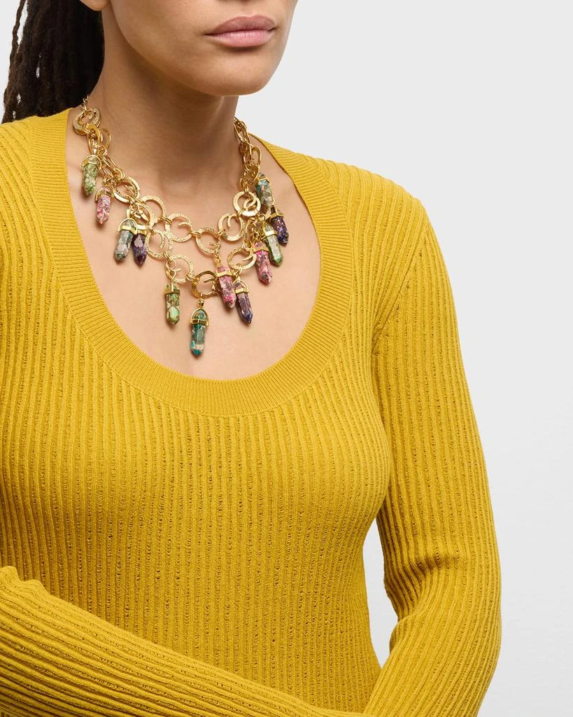 Devon Leigh Multicolor Pendant Necklace 5