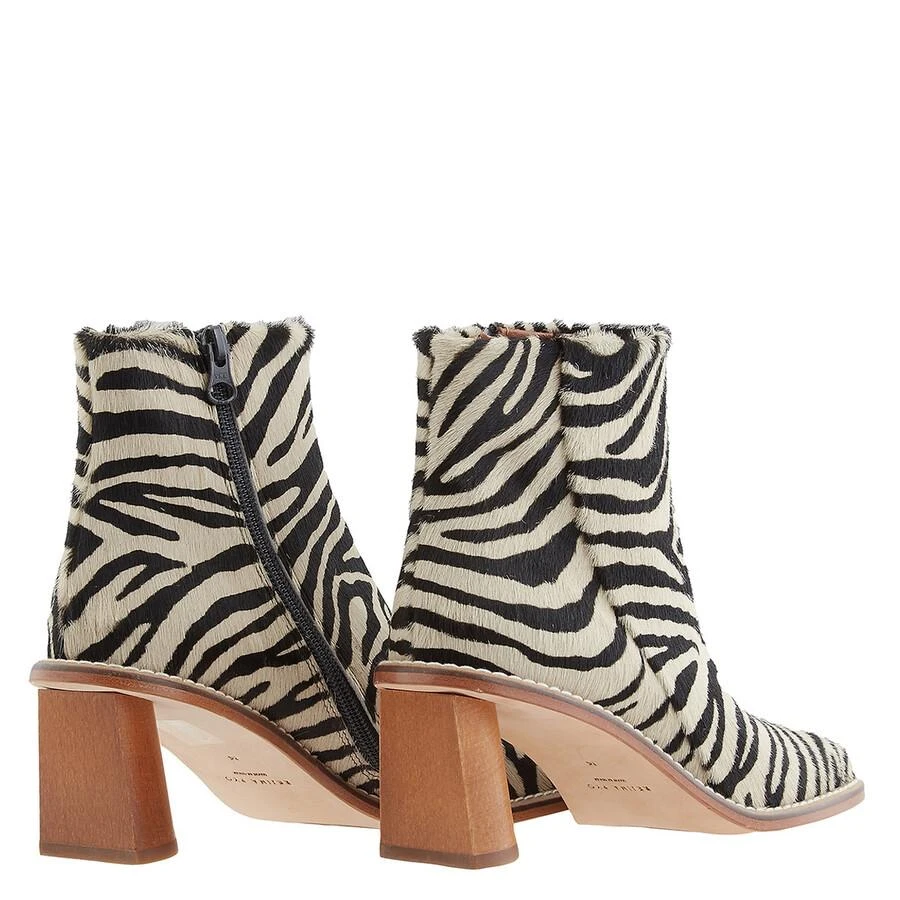 Rejina Pyo Ladies Ponyskin Zebra Edith Leather Ankle Boots 3