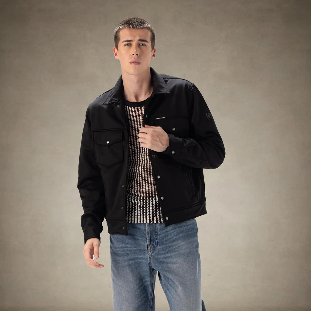 Members Only Men's Soft Shell Shirt Jacket