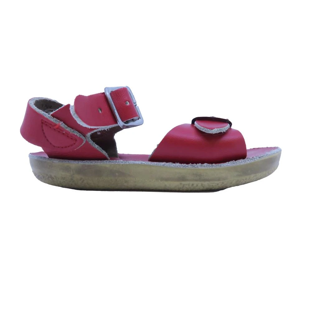 Hoy Saltwater Girls Red Sandals 2