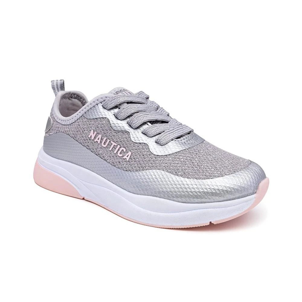 Nautica Big Girls Tupple Casual Glitter Lace Up Sneakers 1