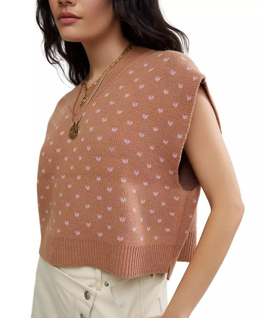 Free People Women’s Pattern Easy Street Sleeveless Sweater Vest 3