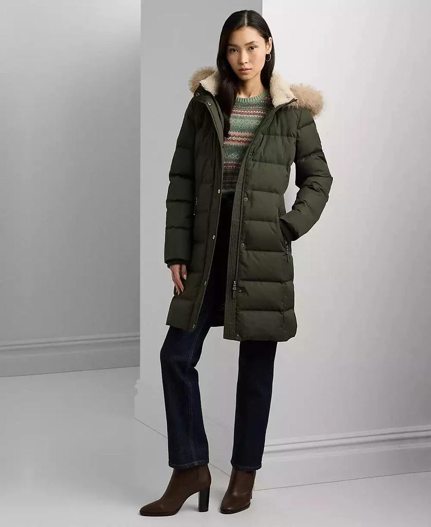 Ralph Lauren Women
s Faux-Fur Hooded Puffer Coat