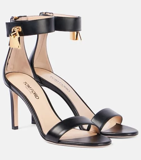 Tom Ford Padlock 85 leather sandals 1