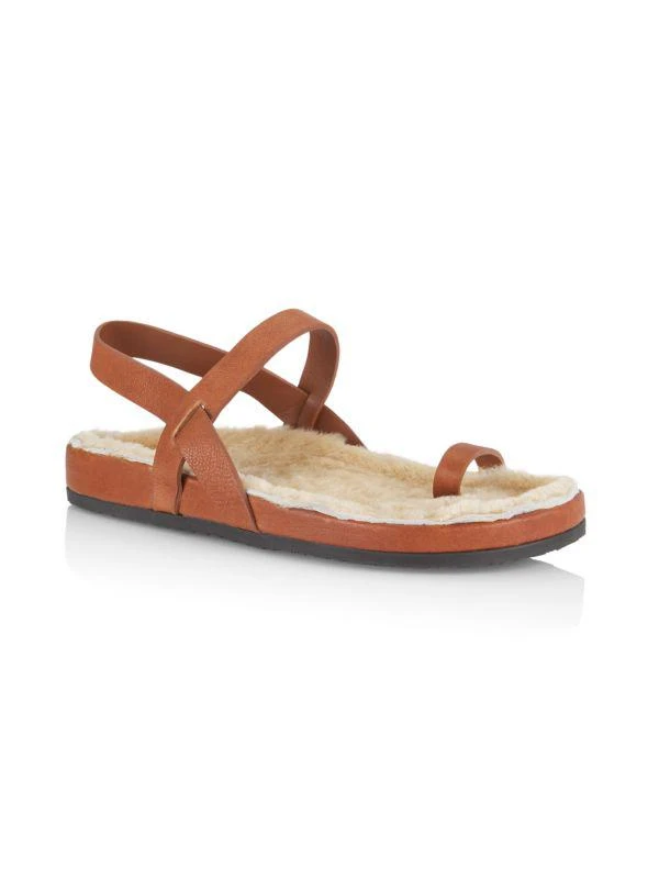 Brother Vellies Astrid Shearling Lined Sandals 2