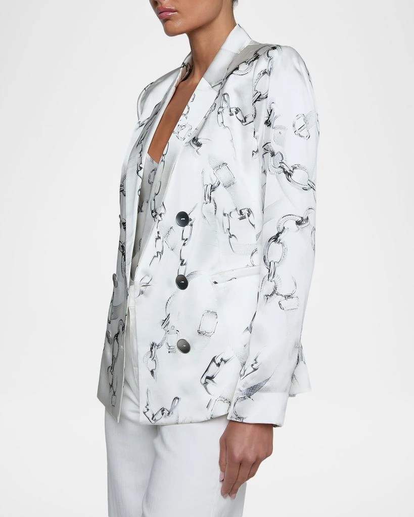 L
Agence Colin Silk Double-Breasted Blazer 5