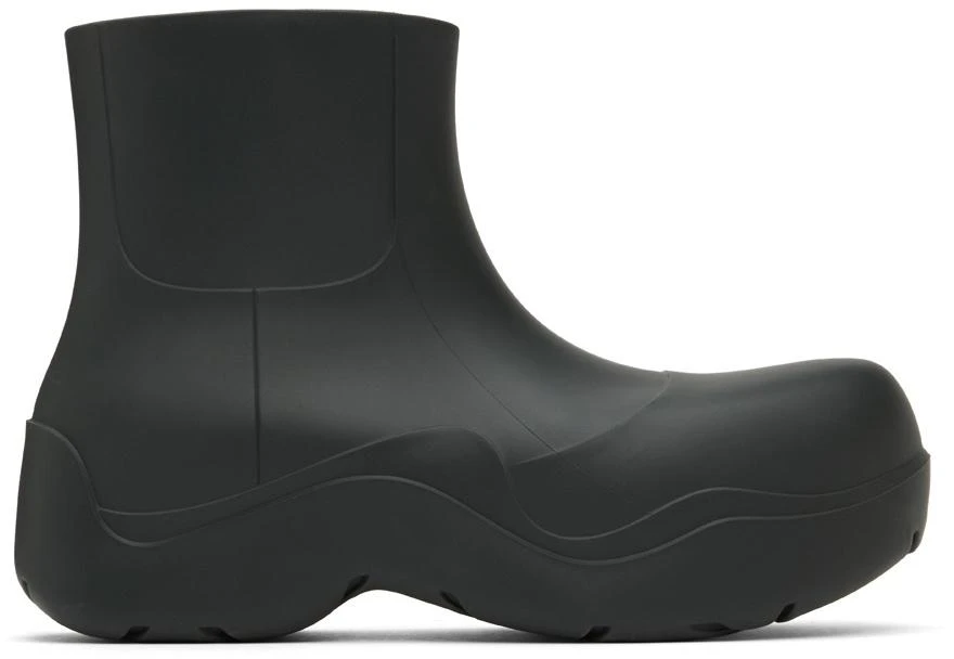 Bottega Veneta Black Puddle Boots - Boots - BeyondStyle