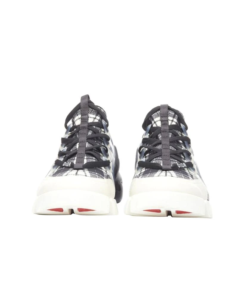 Christian Dior CHRISTIAN DIOR D Connect black white plaid check chunky sole sneaker 3