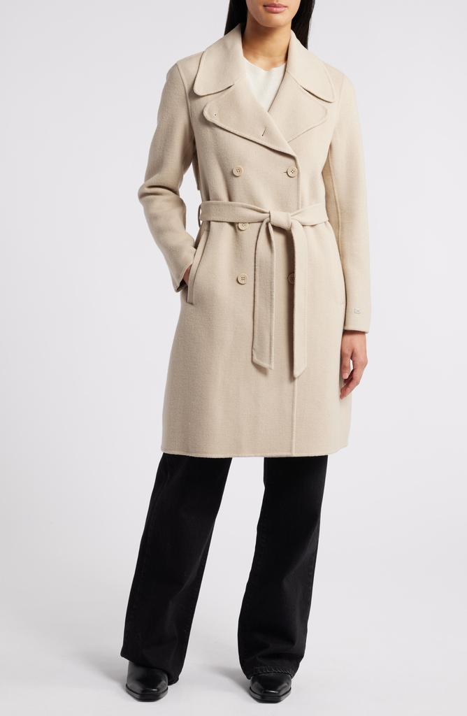 Soia & Kyo Safira Double Breasted Wool Blend Coat