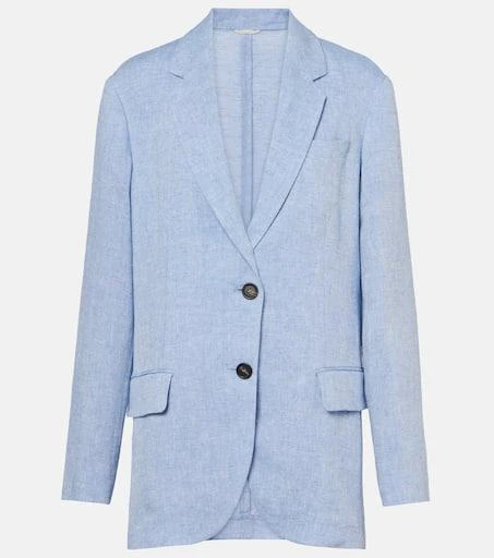 Brunello Cucinelli Linen-blend blazer 1