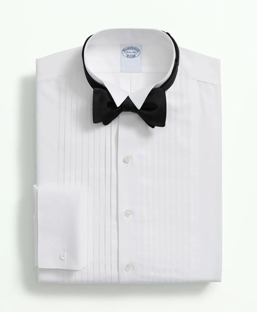 Brooks Brothers Stretch Supima® Cotton Broadcloth Wing Collar, Tuxedo Shirt 1