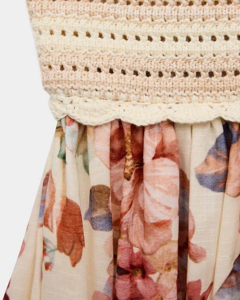 Zimmermann Girl
s Awaken Crochet Knit Floral Dress, Size 1-12 3