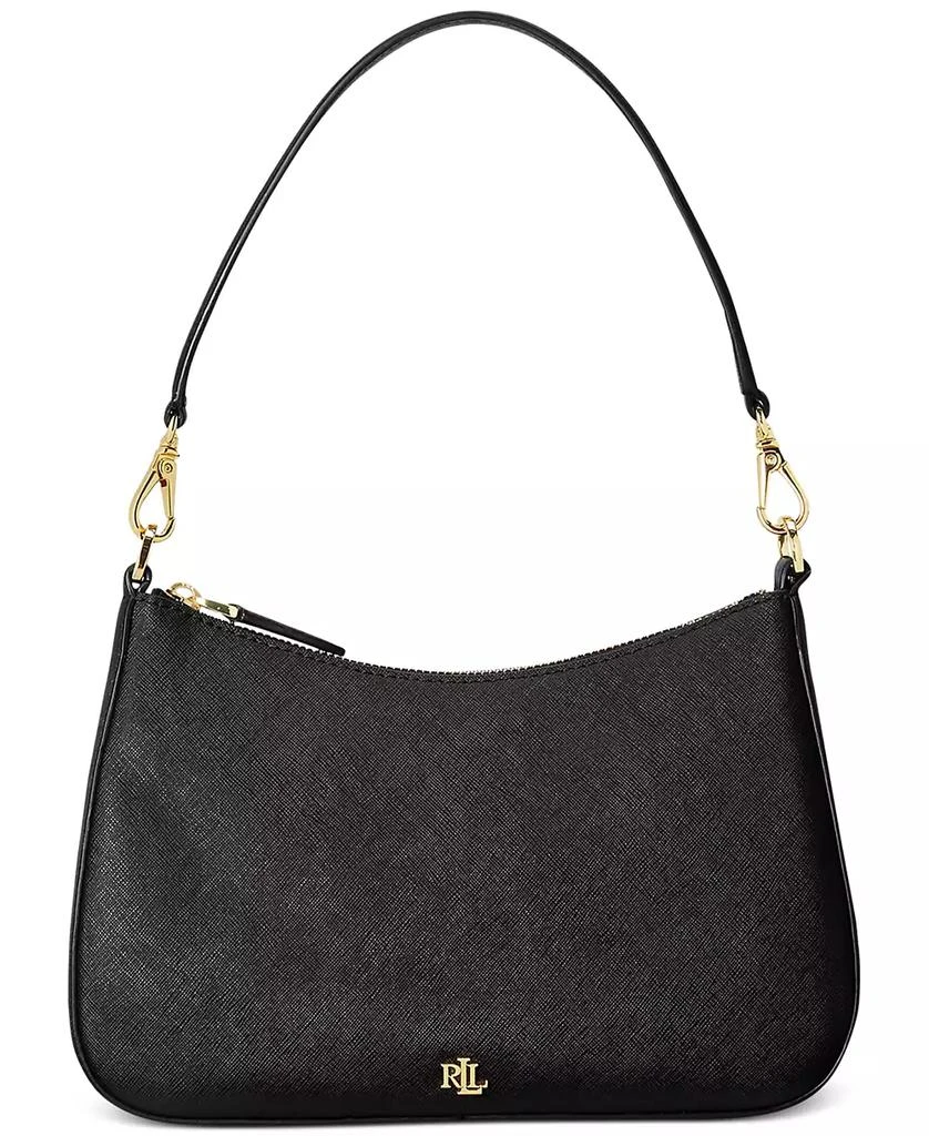 Ralph Lauren Women's Crosshatch Leather Medium Danni Shoulder Bag 1