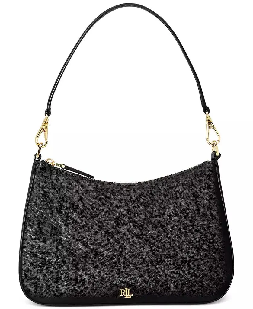 Ralph Lauren Danni Small Crosshatch Leather Slim Shoulder Bag