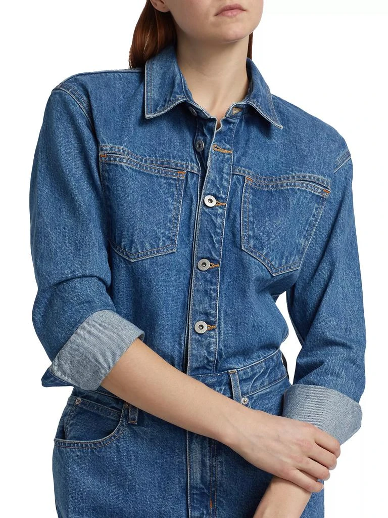 SLVRLAKE Jagger Cotton Denim Minidress 6