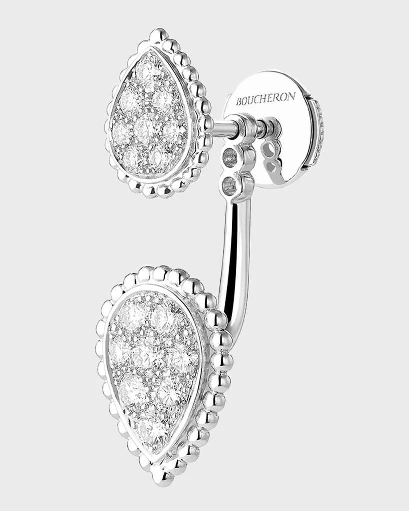 Boucheron Serpent Boheme 18K White Gold Diamond Single Earring 4