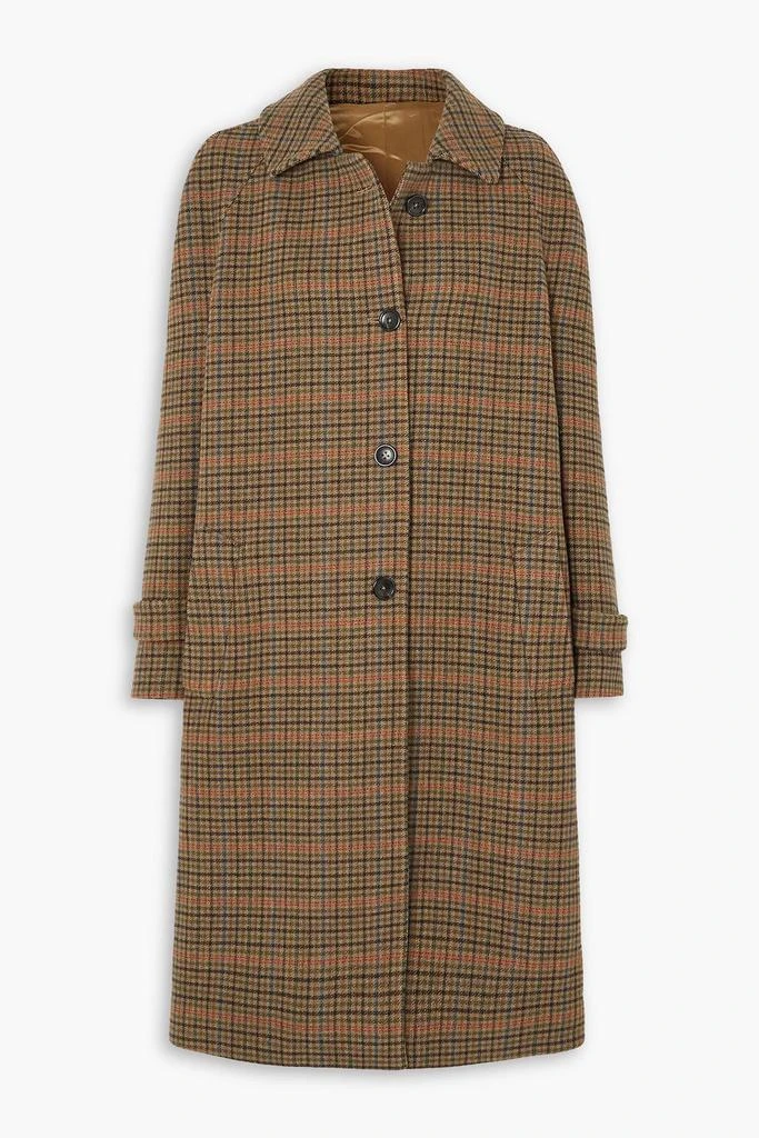 FORTELA Alessandro checked wool-blend coat 1