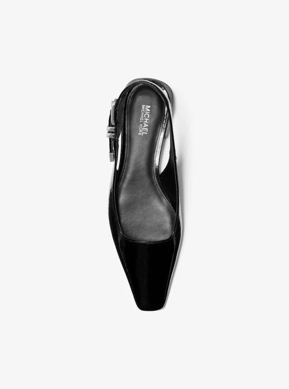 Michael Kors Darrington Crackled Patent Leather Flat 3
