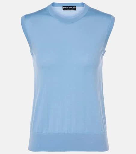 Dolce 
Gabbana DG cashmere and silk top 1