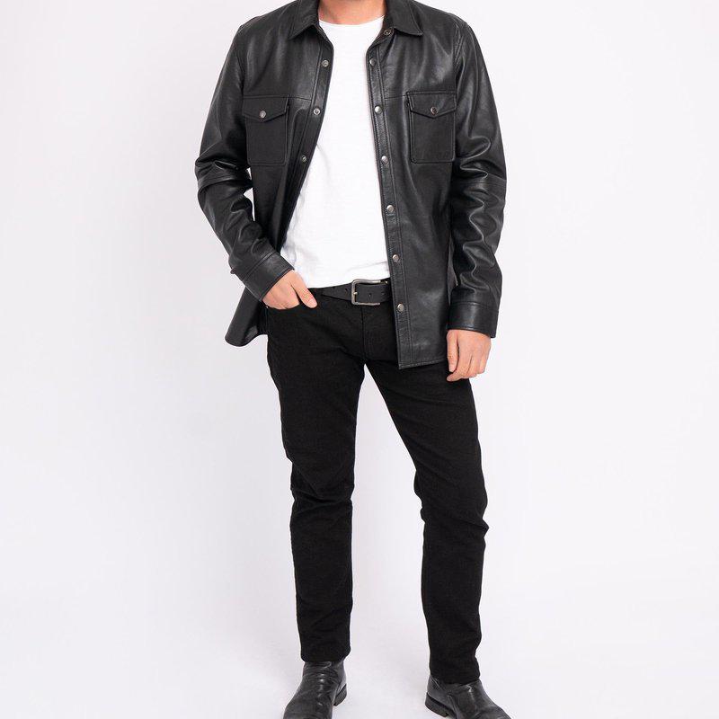 Amsterdam Heritage Krome | Men's Button-Down Leather Jacket