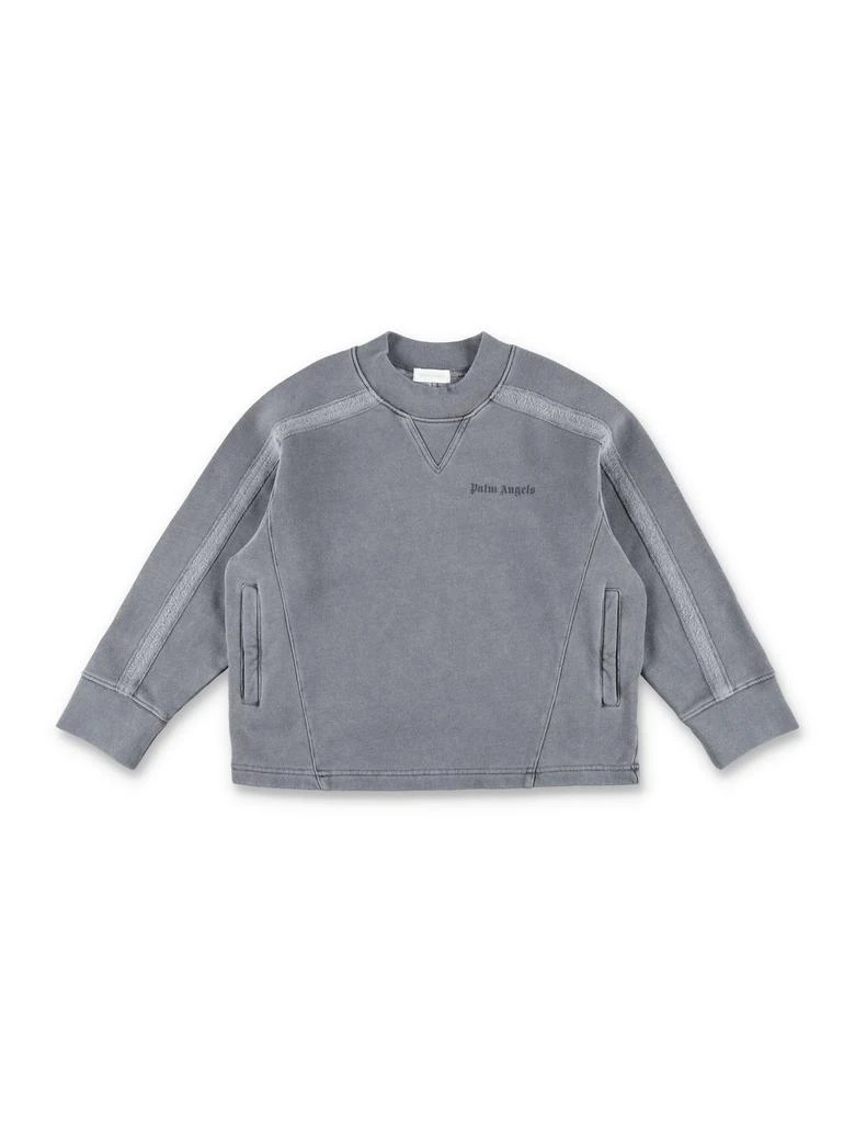 Palm Angels Palm Angels Kids Logo Printed Crewneck Sweatshirt 1