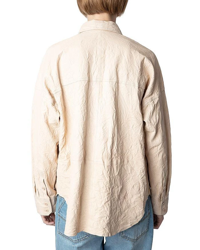 Zadig&Voltaire Tamara Crinkled Leather Shirt 2