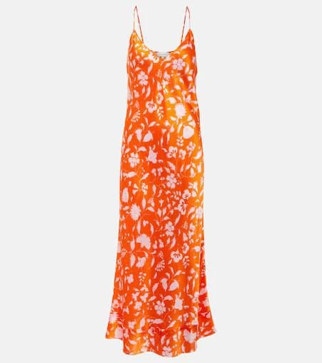 Lee Mathews Bella floral silk satin slip dress 1