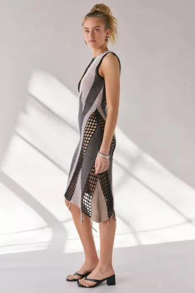 The Ragged Priest The Ragged Priest Enigma Asymmetrical Knit Midi Dress 2