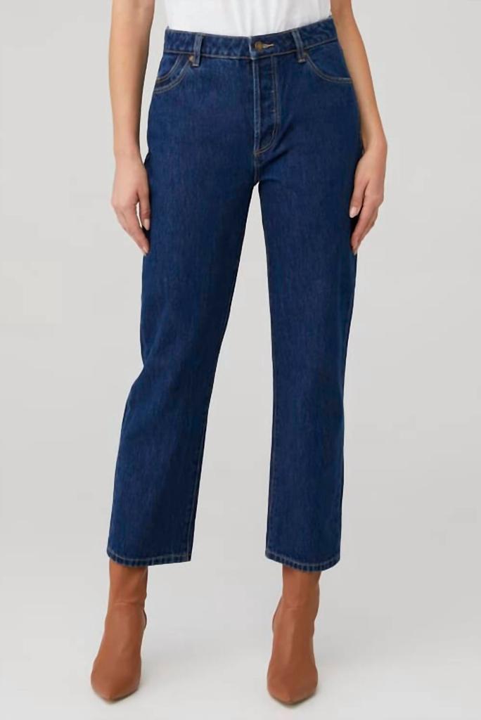 Rolla's Classic Straight Ankle Jean In Blue